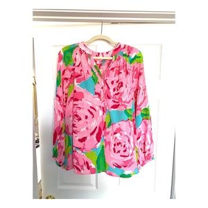 Lilly Pulitzer Elsa Top - First Impressions, Large